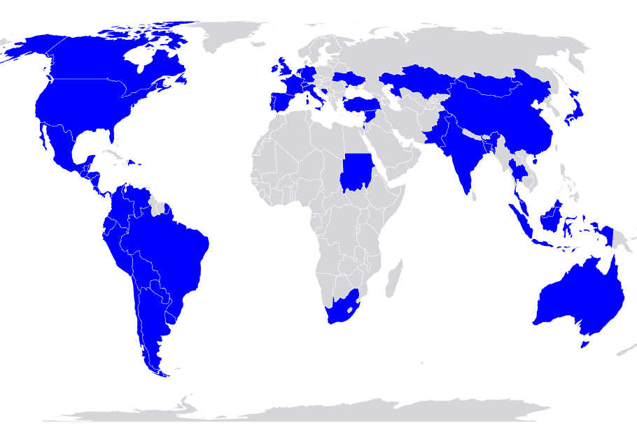 Map showing Lebenmaster users across the globe